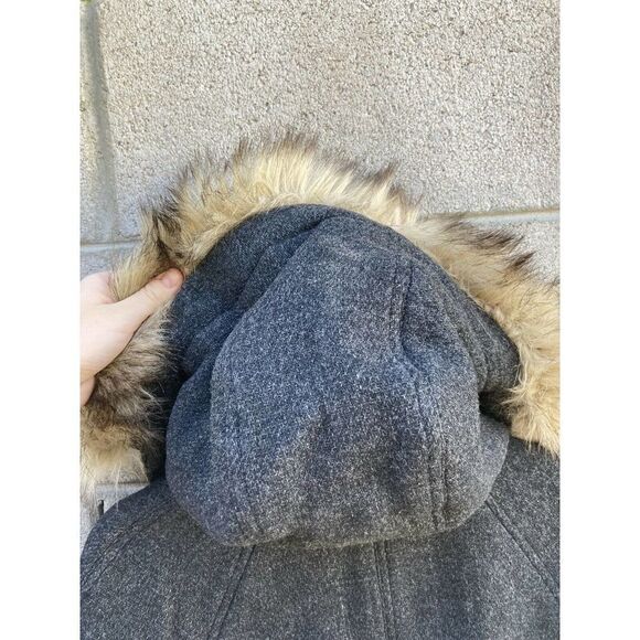 New Madewell Vancouver Wool Blend Parka Coat Small - Picture 4 of 4